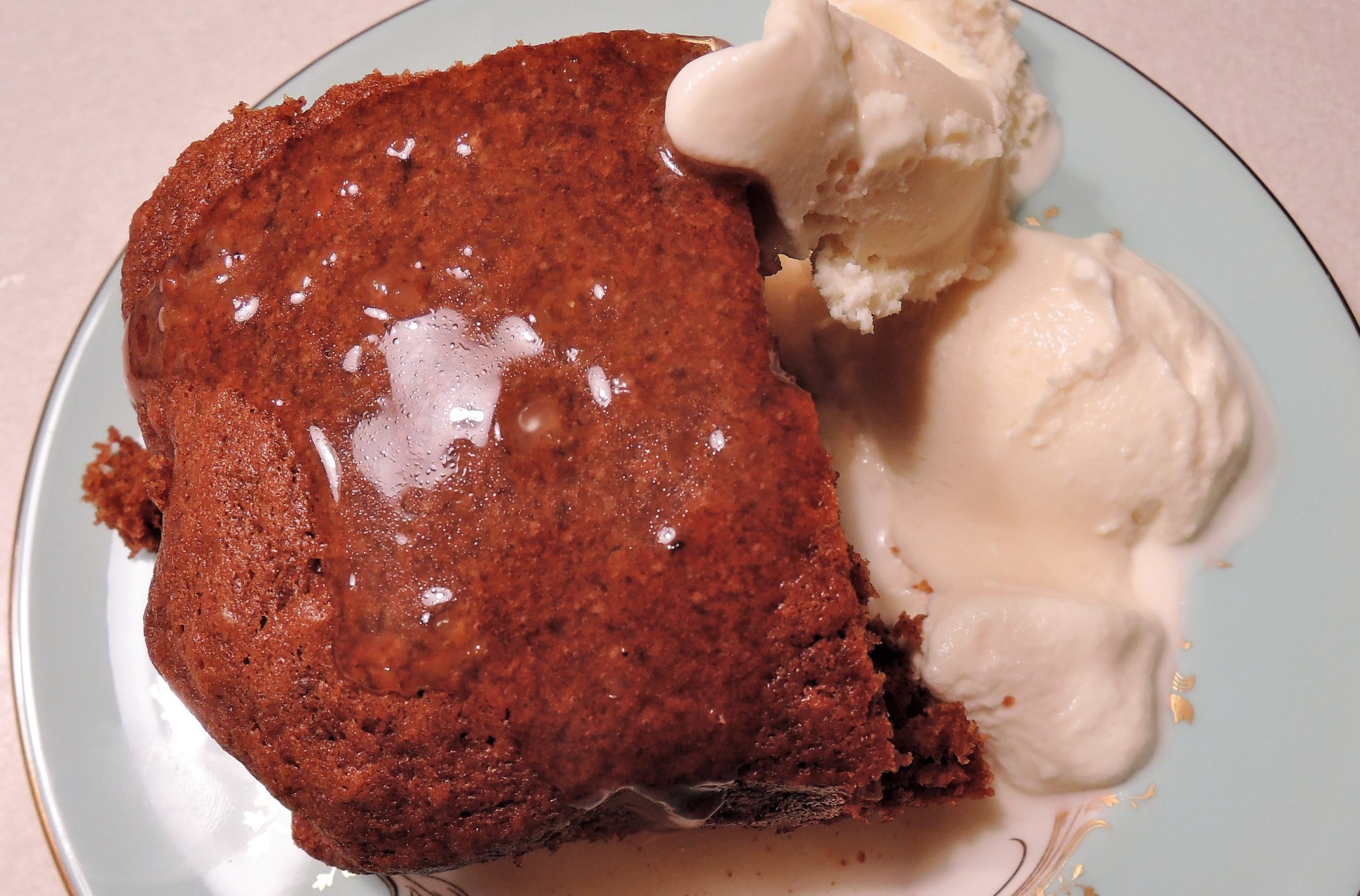 Gingerbread Cake with Spiced Lemon Sauce