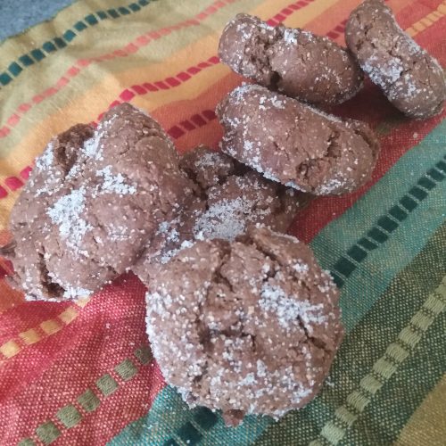 Dark Treacle Ginger Cookies
