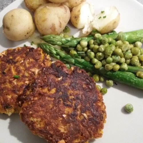Carrot and Cashew Fritters