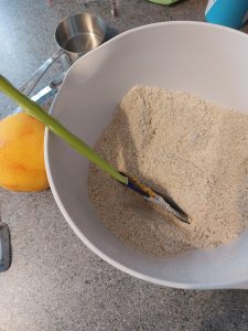 dry ingredients for muffins